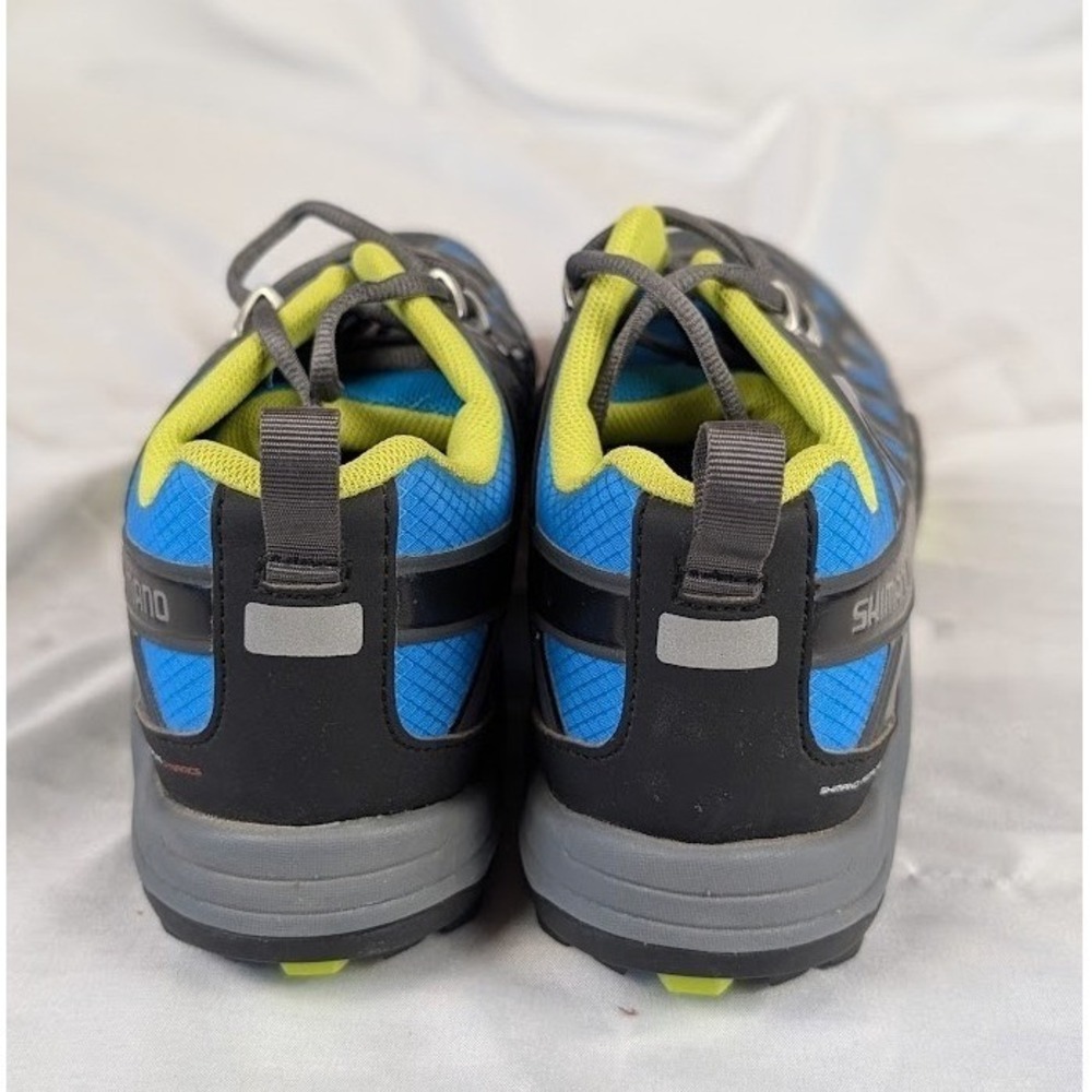 Shimano SH-MT34B Blue Black SPD Mountain Bike Cycling Shoes Mens EU 44 US 9.7 - Picture 4 of 11